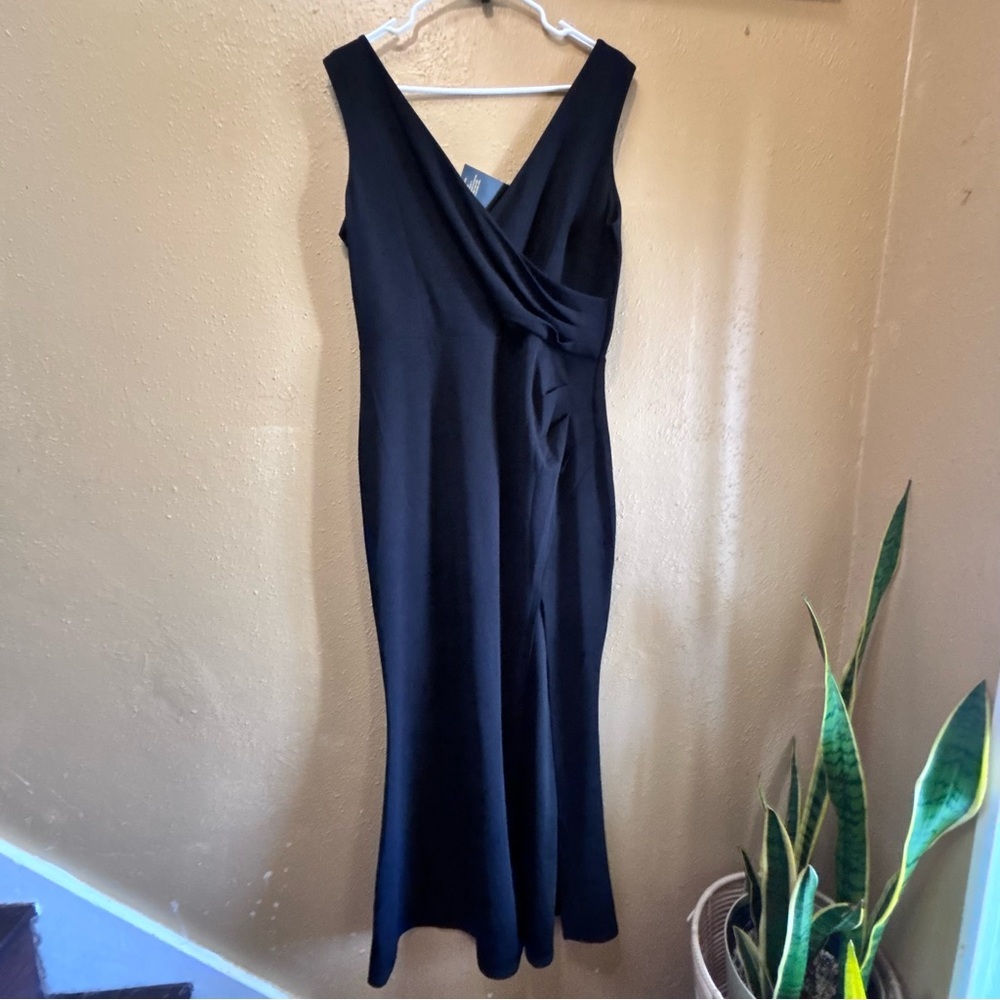 WOOSEA Women Sleeveless V Neck Split Evening Cocktail Long Dress XL - Picture 2 of 8